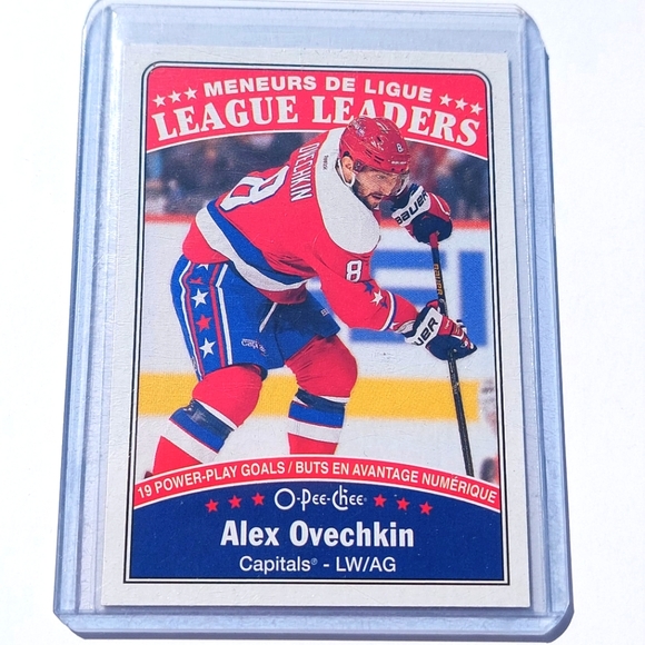 Alexander Ovechkin 2016/17 OPC League Leaders Washington Capitals Hocket Card - Picture 1 of 2